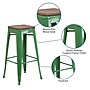 Flash Furniture Lily Industrial Metal Barstool without Back, Green (CH3132030GNW)~#|#~sp152803309_sc7