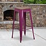 Flash Furniture Murray Industrial Metal Barstool without Back, Purple (ETBT350330PURW)~#|#~sp152803316_sc7