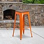 Flash Furniture Lily Industrial Metal Barstool without Back, Orange (CH3132030ORW)~#|#~sp152803433_sc7
