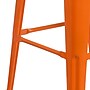 Flash Furniture Lily Industrial Metal Barstool without Back, Orange (CH3132030ORW)~#|#~sp152803443_sc7