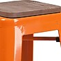 Flash Furniture Lily Industrial Metal Barstool without Back, Orange (CH3132030ORW)~#|#~sp152803446_sc7