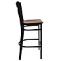 Flash Furniture HERCULES Series Traditional Metal X-Back Barstool, Black/Mahogany Wood Seat, 2-Pieces/Pack (2XU6FOBXBARMAW)~#|#~sp152803452_sc7