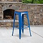Flash Furniture Lily Industrial Metal Barstool without Back, Blue (CH3132030BLW)~#|#~sp152803459_sc7