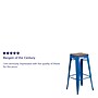 Flash Furniture Lily Industrial Metal Barstool without Back, Blue (CH3132030BLW)~#|#~sp152803466_sc7