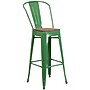 Flash Furniture Lily Contemporary Metal Vertical Back Barstool, Green (CH3132030GBGNW)~#|#~sp152803478_sc7
