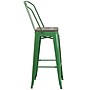 Flash Furniture Lily Contemporary Metal Vertical Back Barstool, Green (CH3132030GBGNW)~#|#~sp152803486_sc7
