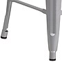 Flash Furniture Lily Industrial Metal Counter Height Stool without Back, Silver (CH3132024SILW)~#|#~sp152803517_sc7