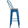 Flash Furniture Lily Contemporary Metal Vertical Back Barstool, Blue (CH3132030GBBLW)~#|#~sp152803638_sc7