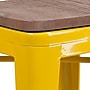 Flash Furniture Lily Industrial Metal Counter Height Stool without Back, Yellow (CH3132024YLW)~#|#~sp152803665_sc7