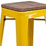 Flash Furniture Lily Industrial Metal Counter Height Stool without Back, Yellow (CH3132024YLW)~#|#~sp152803667_sc7