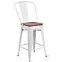 Flash Furniture Lily Contemporary Metal Vertical Back Counter Height Stool, White (CH3132024GBWHW)~#|#~sp152803679_sc7