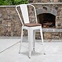 Flash Furniture Lily Contemporary Metal Vertical Back Counter Height Stool, White (CH3132024GBWHW)~#|#~sp152803682_sc7