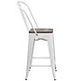 Flash Furniture Lily Contemporary Metal Vertical Back Counter Height Stool, White (CH3132024GBWHW)~#|#~sp152803692_sc7