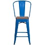 Flash Furniture Lily Contemporary Metal Vertical Back Counter Height Stool, Blue (CH3132024GBBLW)~#|#~sp152803699_sc7