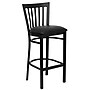 Flash Furniture HERCULES Series Traditional Metal School House Back Restaurant Barstool, Black, 2-Pieces/Pack (2XU6R8BSCHBBKV)~#|#~sp152804034_sc7