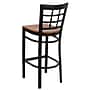 Flash Furniture HERCULES Series Traditional Metal Window Back Restaurant Barstool, Black/Cherry, 2-Pieces/Pack (2XU6R7BWINBCHW)~#|#~sp152804277_sc7