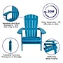 Flash Furniture Charlestown All-Weather Poly Resin Folding Adirondack Chairs with Side Table, Blue, 3/Set (JJC145052T141BU)~#|#~sp152804323_sc7