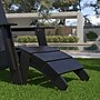 Flash Furniture Sawyer Poly Resin Wood Adirondack Ottoman, Black (JJC14309BK)~#|#~sp152804586_sc7
