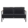 Flash Furniture Lea Indoor/Outdoor Patio Loveseat with Cushions, Black/Charcoal (GM2010272SCH)~#|#~sp152804786_sc7