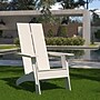 Flash Furniture Sawyer Poly Resin Wood Adirondack Chair, White (JJC14509WH)~#|#~sp152804803_sc7