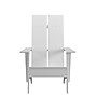 Flash Furniture Sawyer Poly Resin Wood Adirondack Chair, White (JJC14509WH)~#|#~sp152804810_sc7