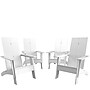 Flash Furniture Sawyer All-Weather Poly Resin Wood Adirondack Chairs, White, 4/Pack (4JJC14509WH)~#|#~sp152804825_sc7