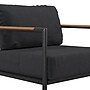 Flash Furniture Lea Indoor/Outdoor Patio Chair with Cushions, Black/Charcoal (GM2010271SCH)~#|#~sp152804967_sc7