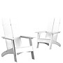 Flash Furniture Sawyer All-Weather Poly Resin Wood Adirondack Chairs, White, 2/Pack (2JJC14509WH)~#|#~sp152804982_sc7