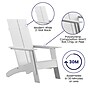 Flash Furniture Sawyer All-Weather Poly Resin Wood Adirondack Chairs, White, 2/Pack (2JJC14509WH)~#|#~sp152804988_sc7
