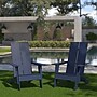 Flash Furniture Sawyer All-Weather Poly Resin Wood Adirondack Chairs, Navy, 2/Pack (2JJC14509NV)~#|#~sp152805132_sc7