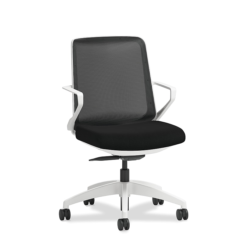 HON Cliq Polyester Swivel Task Chair, Black/Centurion Black (HONCLQIMCU10DW) image 1