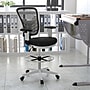 Flash Furniture Mesh Ergonomic Drafting Chair with Adjustable Foot Ring and Lumbar Support, Black/White (HL00011CWHITE)~#|#~sp152883646_sc7