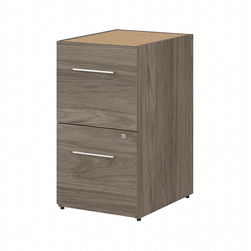 Bush Business Furniture Office 500 16W 2 Drawer File Cabinet, Modern Hickory (OFF216MHSU) image 1