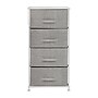 Flash Furniture 4 Drawer Vertical Storage Dresser, White/Light Gray (WX5L203XWHGR)~#|#~sp152885418_sc7