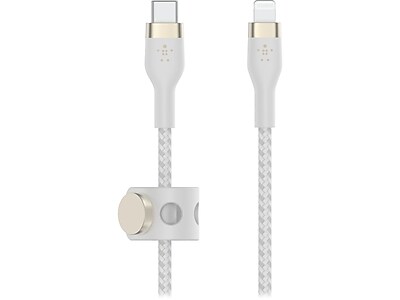 Belkin BoostCharge Pro Flex USB-C Lightning Connector 6.6' Cable + Strap - Black