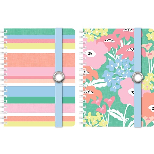 Carolina Pad Spring Fever Pocket Notebook, 5" x 7", College Ruled, 80