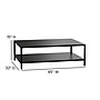 Flash Furniture Brock Commercial Grade 2-Tier Outdoor Patio Coffee Table (XUT6R60USO2TBK)~#|#~sp152887717_sc7