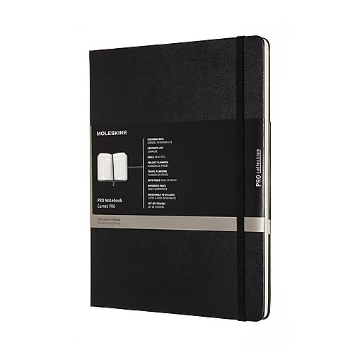 Moleskine Folio Professional Notebooks, 7.5" x 9.75", College Ruled, 96