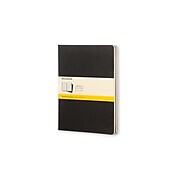Moleskine Cahier 1-Subject Professional Notebook, 7.5" x 10", Quad Ruled, 60 Sheets, Black (QP322F)