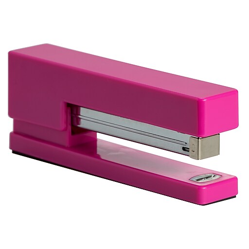 JAM Paper Modern Desk Stapler, Pink (337PI) Staples