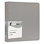 JAM Paper Heavy Duty 2" 3-Ring Non-View Binder, Silver Aluminum (301933555)~#|#~sp152889875_sc7