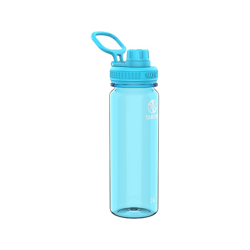 Takeya Tritan Plastic Water Bottle, 24 oz., Breezy Blue (50401) image 1