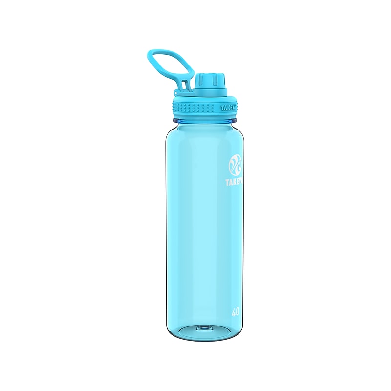 Takeya Tritan Plastic Water Bottle, 40 oz., Breezy Blue (50409) image 1