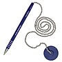 Nadex Coins Ball and Chain Security Pen Set, Blue, Dozen (NCS8-1205)~#|#~sp153636123_sc7
