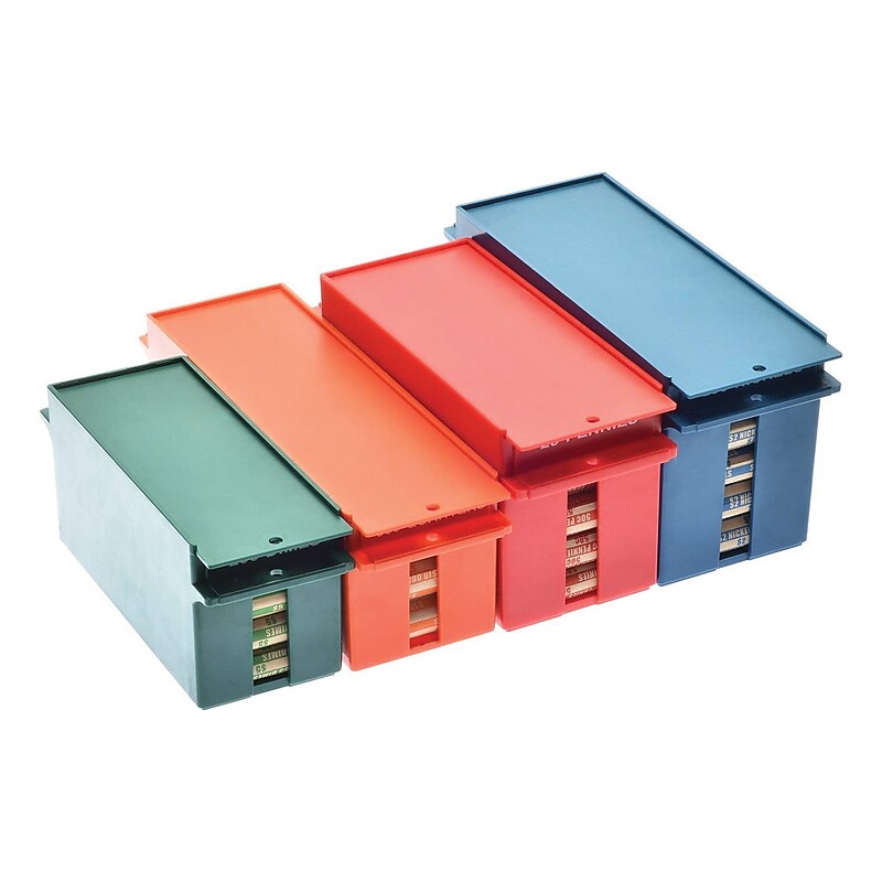 Nadex Coins Rolled Coins Storage Boxes with Lockable Covers (NCS8-1008) image 1