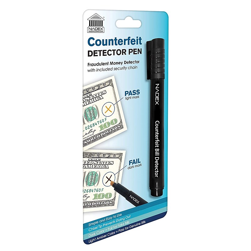 Nadex Coins Easy Swipe Counterfeit Pen, Single Pen (NCC1-1113) image 1