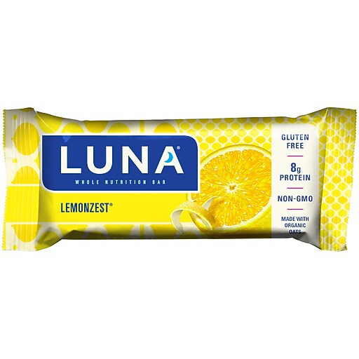 Luna Gluten Free Lemon Zest Nutrition Bar, 15 Bars/Box (CCC210004