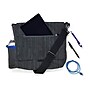 SO-MINE Fabric Messenger Bag, Charcoal/Cobalt (SM456)~#|#~sp154204712_sc7