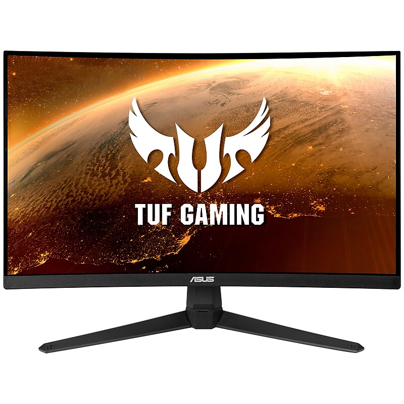 Asus TUF Gaming 23.8" Curved LCD Monitor, Black (VG24VQ1BY) image 1