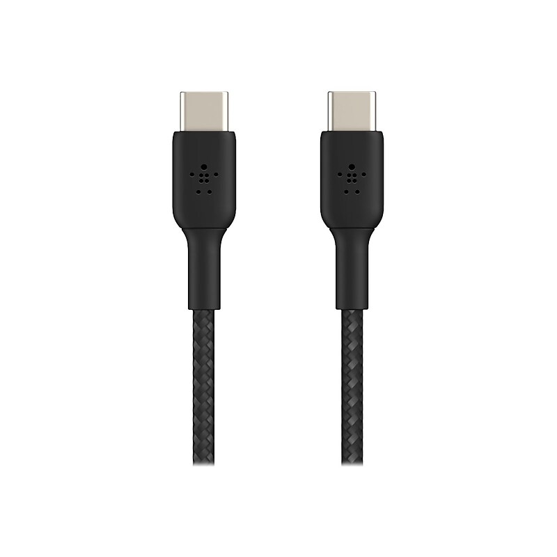 Belkin BOOST CHARGE 6.56' USB Type-C to Type-C Power Cable, Male to Male, Black (CAB004BT2MBK) image 1